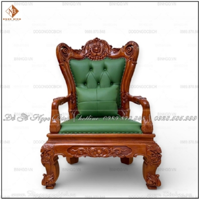 Ghế Chủ Tịch bọc da xanh lá kích thước lớn 