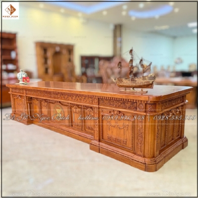 Bàn làm việc của Chủ Tịch mẫu bàn Tổng Thống Mỹ dài 3m60