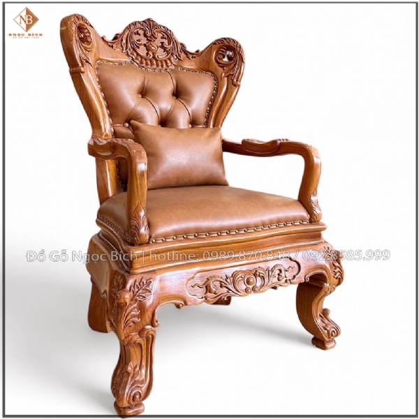 Ghế Lãnh Đạo chất liệu gỗ gõ đỏ