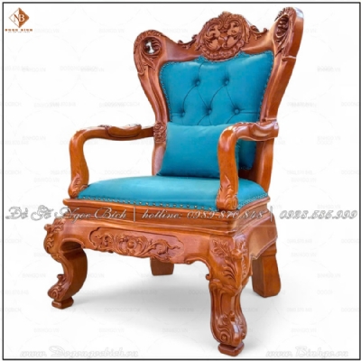 Ghế làm việc Giám Đốc Bọc Da Xanh Ngọc Lam