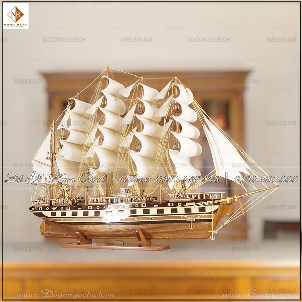 Mô hình thuyền buồm vải lớn dài 120cm 