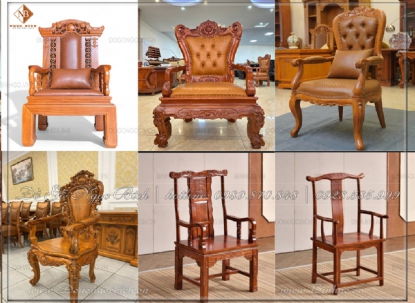 Nên chọn ghế Giám Đốc gỗ nguyên khối hay ghế bọc da