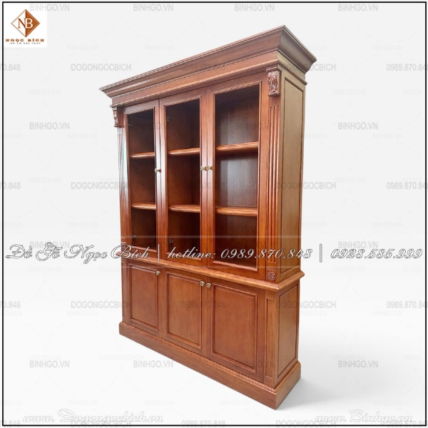 Tủ Tài Liệu Gỗ Gõ Đỏ Cho Phòng Giám Đốc