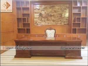 Bàn giám đốc gỗ tự nhiên cao cấp