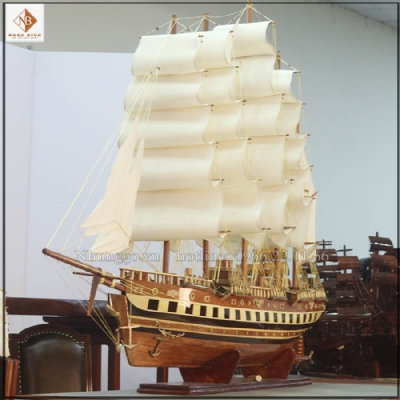 Thuyền buồm gỗ phong thủy loại to dài 250cm